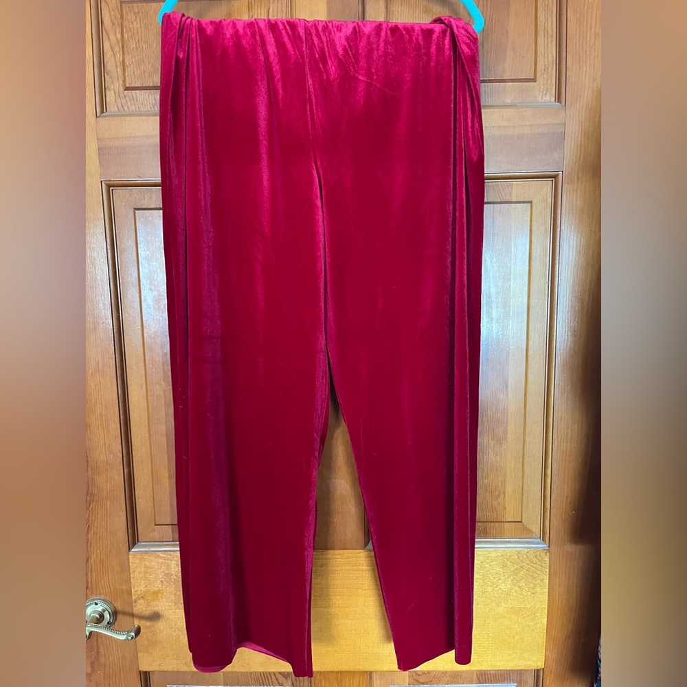 Zenana XL velvet pants - NEW